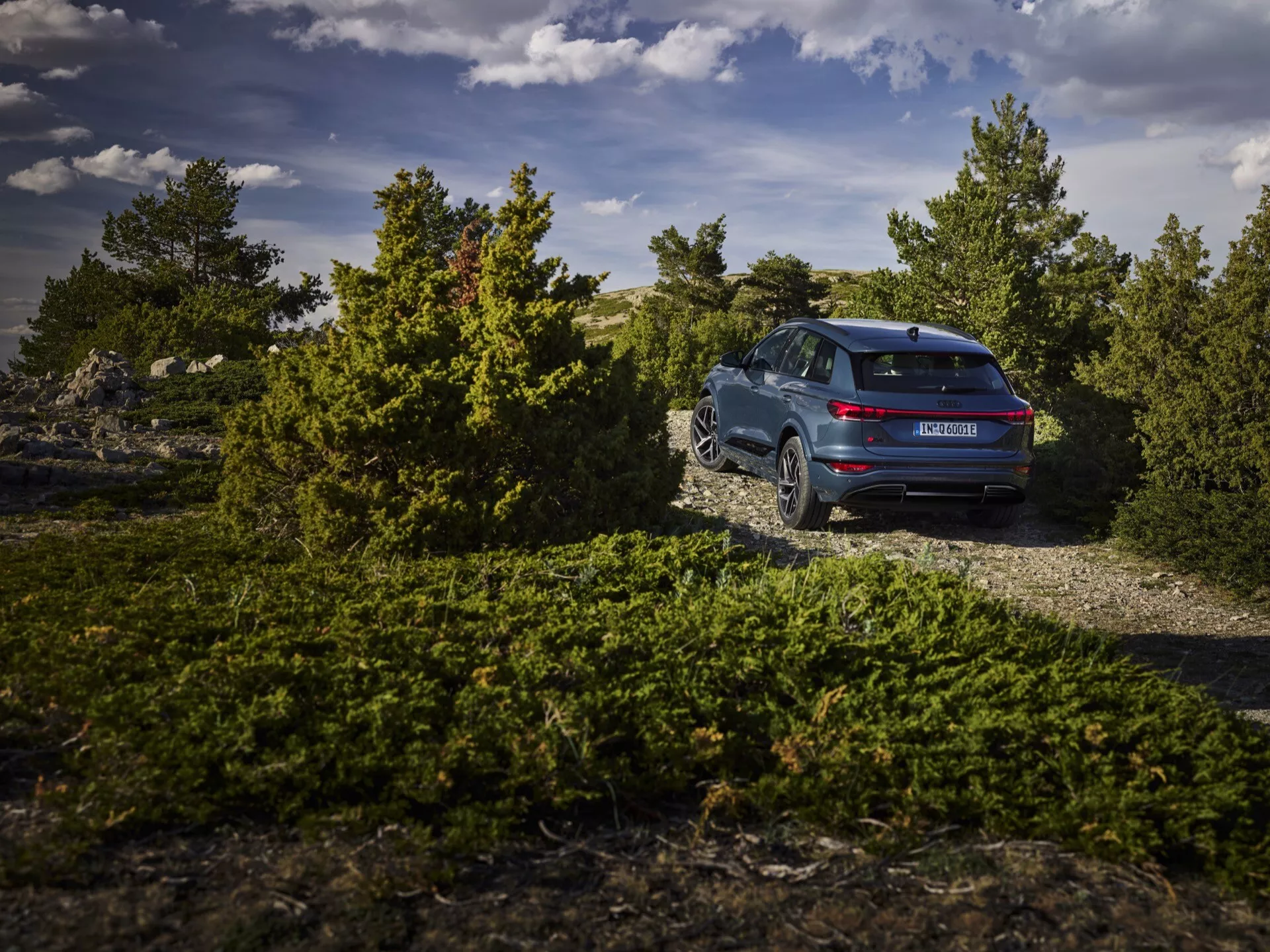 Audi Q6 e-tron 2024 (gf) - Wyposażony w w pełni elektryczny układ napędowy, elegancki aerodynamiczny design, nowoczesne reflektory LED, luksusowe wnętrze z zaawansowanym systemem infotainment oraz wysokowydajnie osiągi odpowiednie dla nowoczesnego stylu życia.